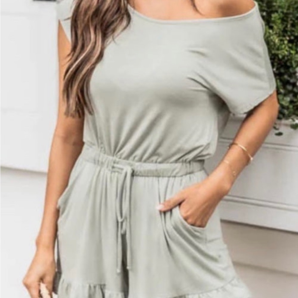 Pink, lily romper  Sage